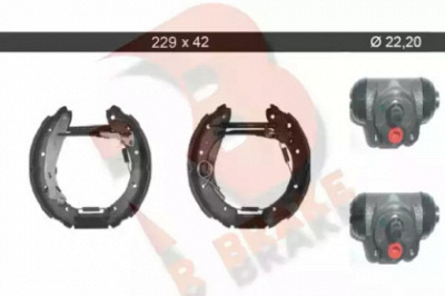 R BRAKE 79rbkt0071 -  Комплект тормозных колодок